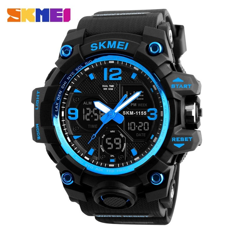 SKMEI Men Digital Sport Wristwatches Fashion Waterproof Shockproof Male Hand Clock Watches Men&