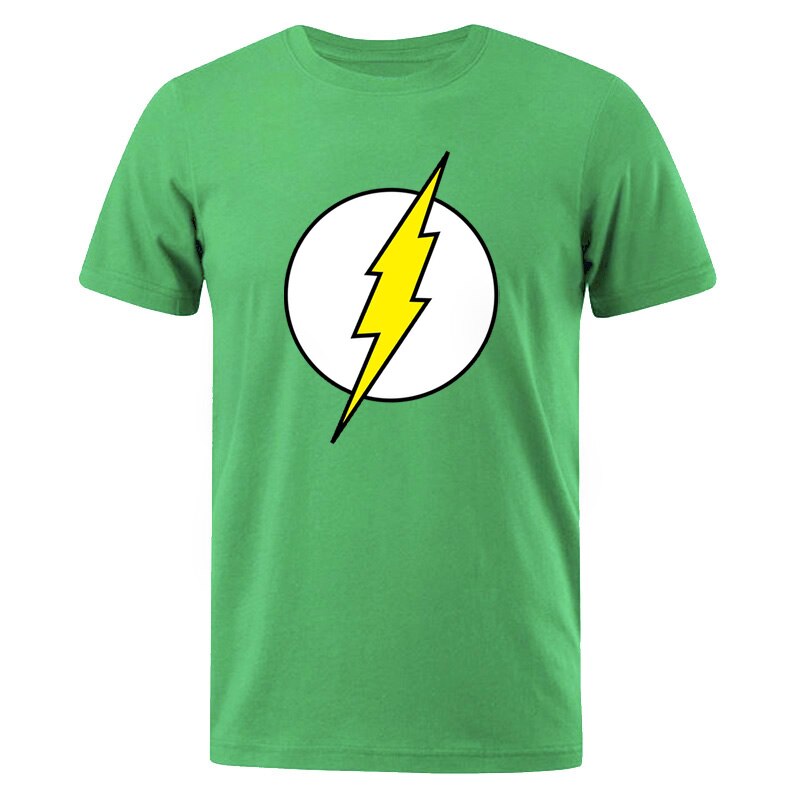 The BIG BANG Theory T-SHIRT The lightning Print Men T Shirts Hot Sale Casual Tee Shirt Cotton Clothing Plus Size 3XL