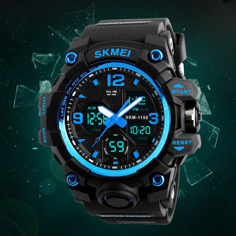 SKMEI Men Digital Sport Wristwatches Fashion Waterproof Shockproof Male Hand Clock Watches Men&