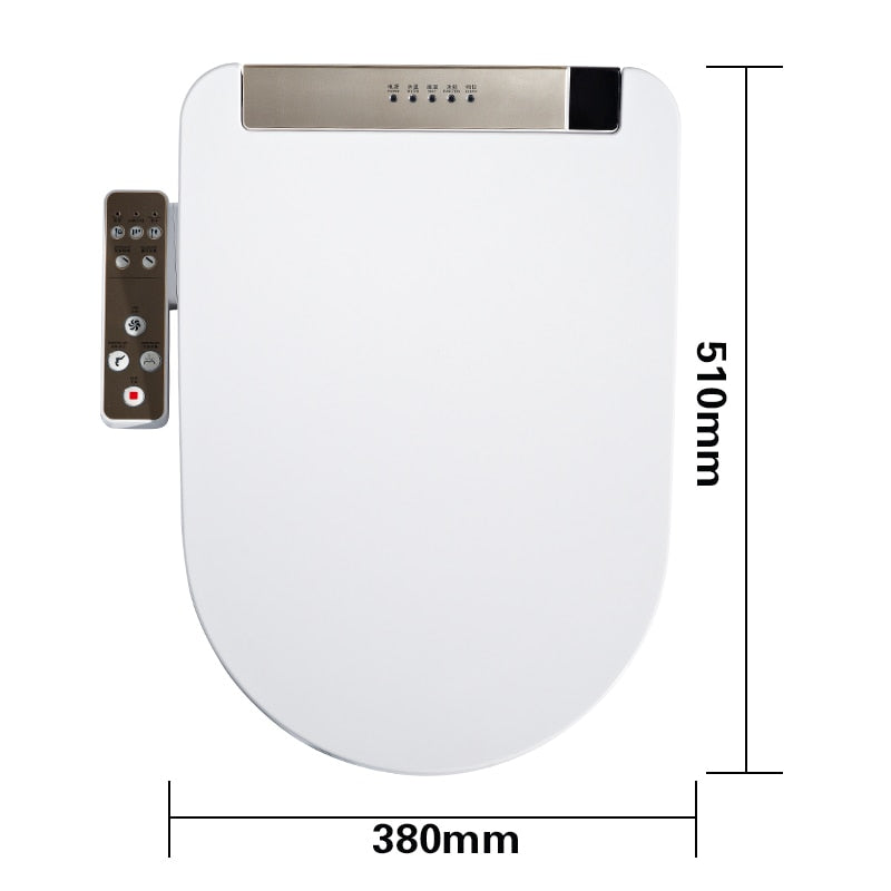 LCD 3 Color Intelligent Toilet Seat Elongated Electric Bidet Cover Smart Bidet Heating Sits Led Light Wc F3