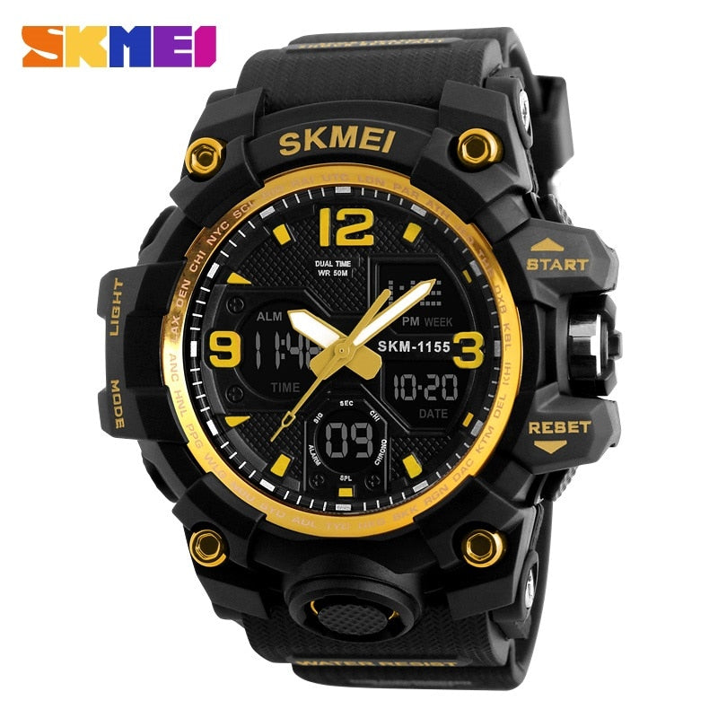 SKMEI Men Digital Sport Wristwatches Fashion Waterproof Shockproof Male Hand Clock Watches Men&