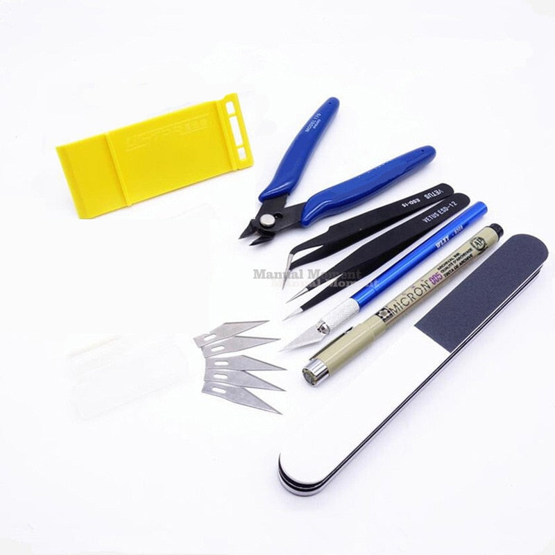 Model Building Tools Combo For Mecha Tools Military Hobby Model DIY Accessories Grinding Cutting Polishing Tools Set