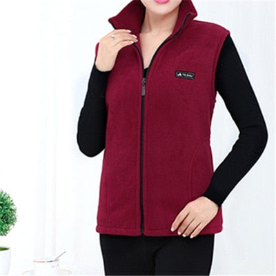 UHYTGF 2022 New Fleece Women Vests Autumn Korean Loose Size  Sleeveless Jacket Ladies Fashion Zipper Casual Waistcoat Female 442