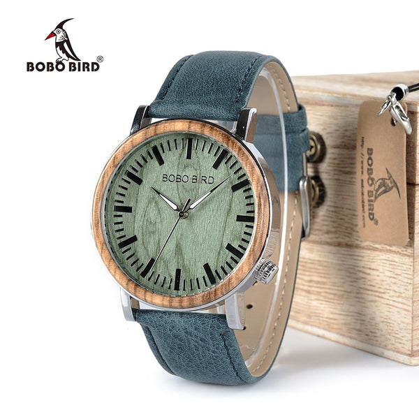 BOBO BIRD Watch Men Wooden Metal Quartz Watches Special Design Men's Wristwatches in Wooden Box Timepieces relogio masculino