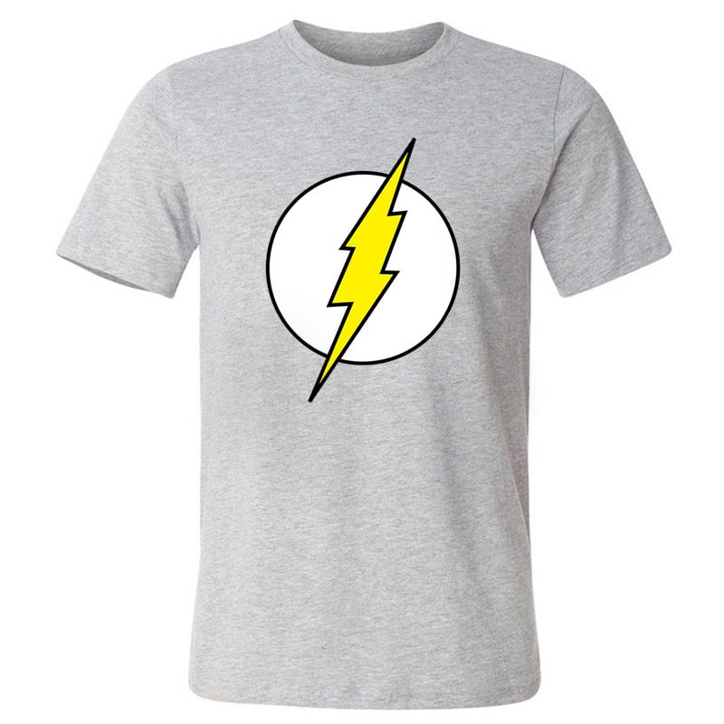 The BIG BANG Theory T-SHIRT The lightning Print Men T Shirts Hot Sale Casual Tee Shirt Cotton Clothing Plus Size 3XL