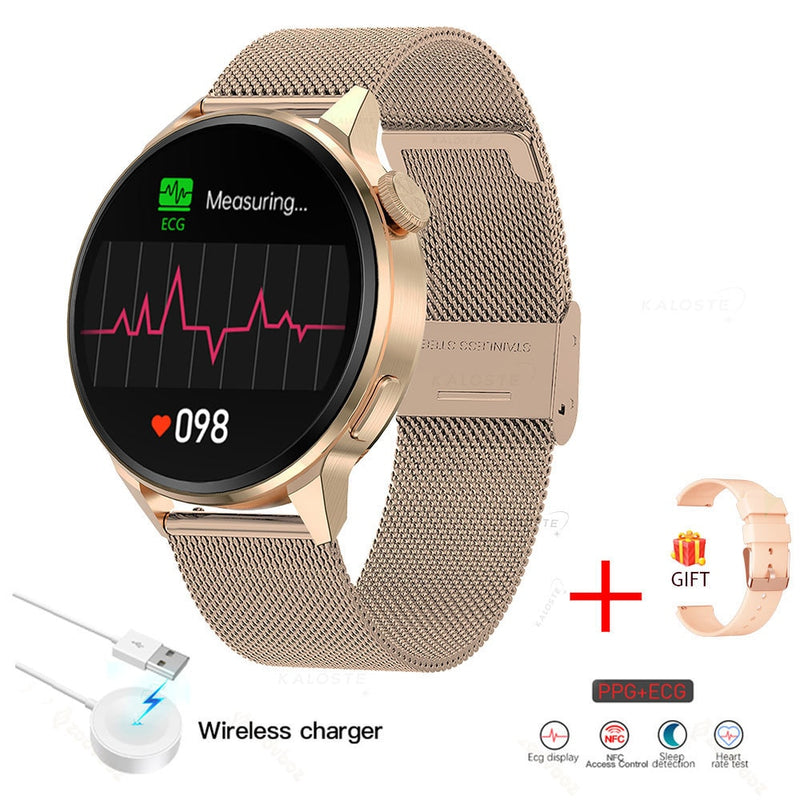 2022 New NFC Smart Watches Men Sport GPS Movement Track Fashion Women Bluetooth Call Custom Dial ECG Smartwatch For Android IOS