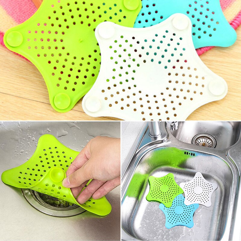 Kitchen Bath Sink Strainer Sink Filter Shower Drain Hair Catcher Stopper Shower Sink Strainer Drain Plug Household Accessories