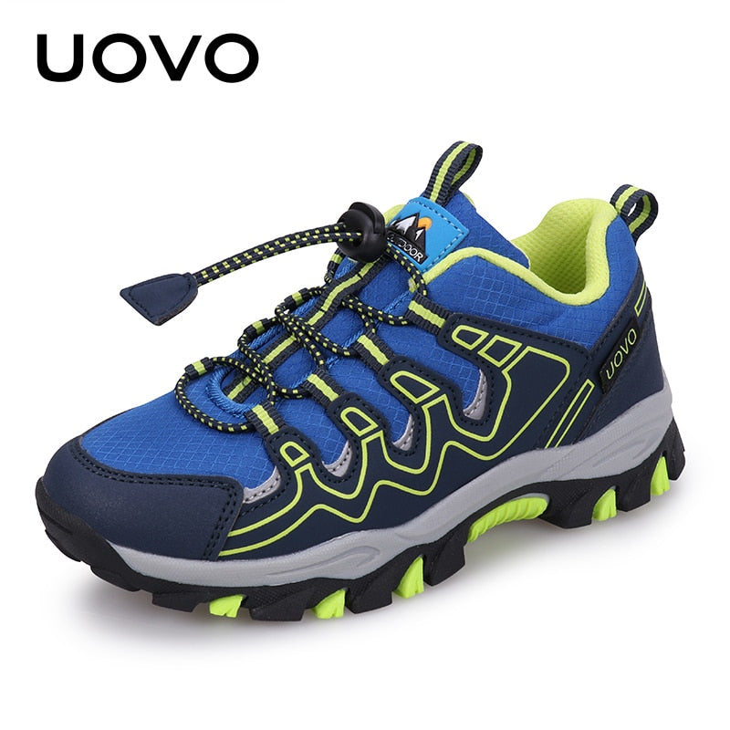 UOVO 2022 New Boys Girls Sports Children Footwear Outdoor Breathable Kids Hiking Shoes Spring And Autumn Sneakers Eur