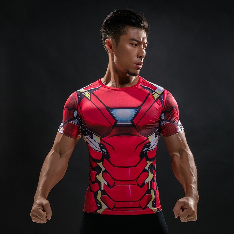 New Summer Comics Fashion T Shirt Men 3D Printed Compression Men T-Shirt Cosplay Costume Brand Short Sleeve Shirt Tops Tees