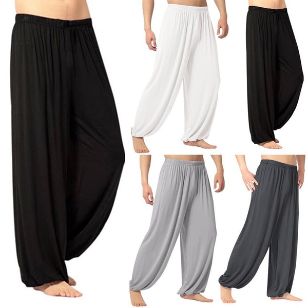 Men&#39;s joggers pants Casual sweatpants Casual Solid Color Baggy Trousers Belly Dance Yoga Harem Pants Slacks Men Loose style Hot