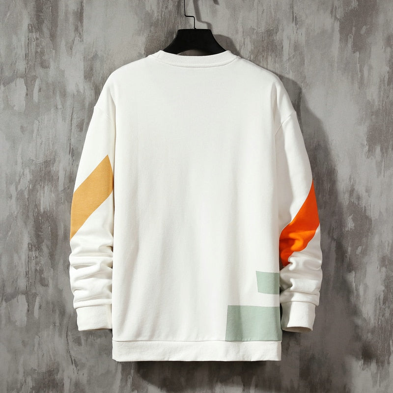 2022 Patchwork Color Sweatshirt Men&