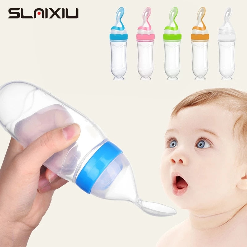 Baby Feeding Bottle Spoon Milk Bottle Baby Training Feeder Food Supplement Food feed Spoon baby gadgets BPA Free