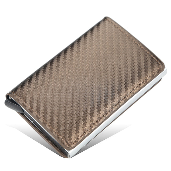 Smart Wallet For Men Rfid Aluminum Alloy Smart Wallet Pop Up Fashion Purse Credit Card Holder Men Small Mini Wallet Coin Purse