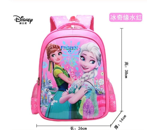 Disney cartoon schoolbag Frozen elsa Anna girls cute primary school bag kindergarten Cute backpack