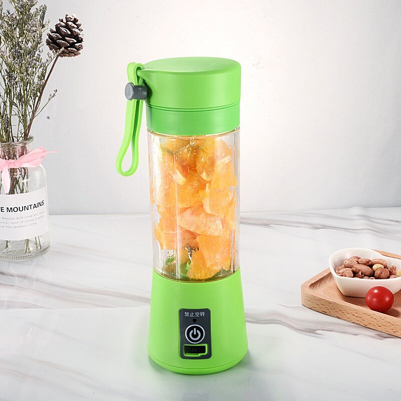 6 Blade Portable Mixer USB Electric Fruit Juicer Handheld Smoothie Maker Blender Stirring Rechargeable Food Processor Juice Cup