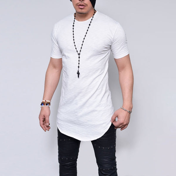 MRMT 2022 Brand New Men&#39;s T Shirt Round Neck Solid-colored T-shirt for Male Round-neck Medium and Long Section Tops Tshirt