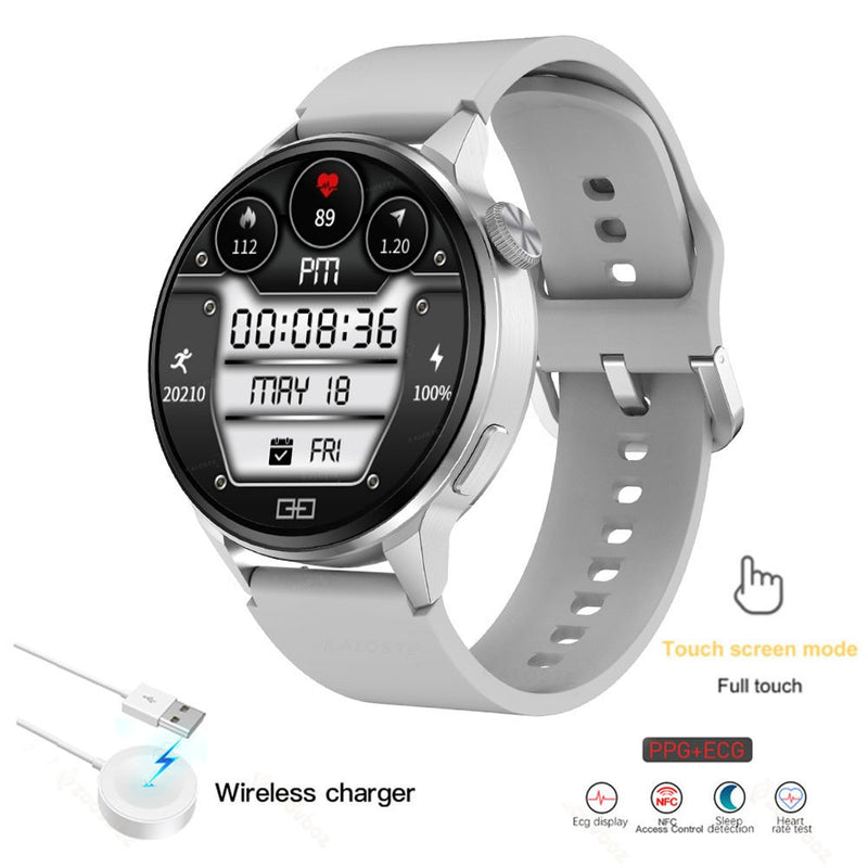 New NFC Smart Watches Women Clock Bluetooth Call GPS Movement Track Heart Rate ECG Blood Pressure Men smartwatch For Android ios