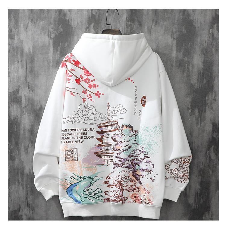 sudaderas con capucha loft print hoodie y2k clothes harajuku Men&