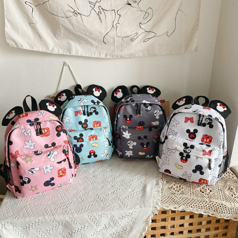 Disney Cartoon Schoolbag Mickey Children Backpacks kindergarten Schoolbag Fashion School Bags Baby Girls Boys Backpacks