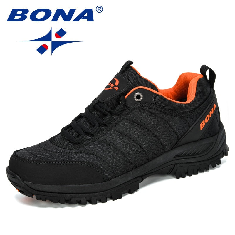 BONA New Arrival Hiking Shoes Man Mountain Climbing Shoes Outdoor Trainer Footwear Men Trekking Sport Sneakers Male Comfy