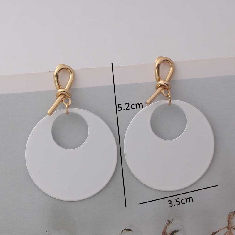 New Korean Fashion Dangle Earrings for Women White Flower Drop Earrings pendientes New Year Gift Fashion Ear Jewelry aretes