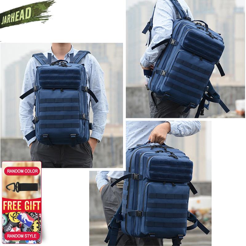 New Large Capacity Man Army Tactical Camo Backpacks Military Assault Bags Outdoor 3P EDC Molle Pack For Trekking Camping Hunting