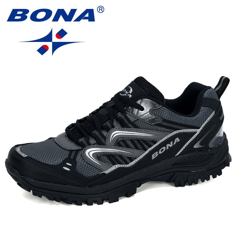 BONA New Designers Popular Sneakers Hiking Shoes Men Outdoor Trekking Shoes Man Tourism Camping Sports Hunting Shoes Trendy