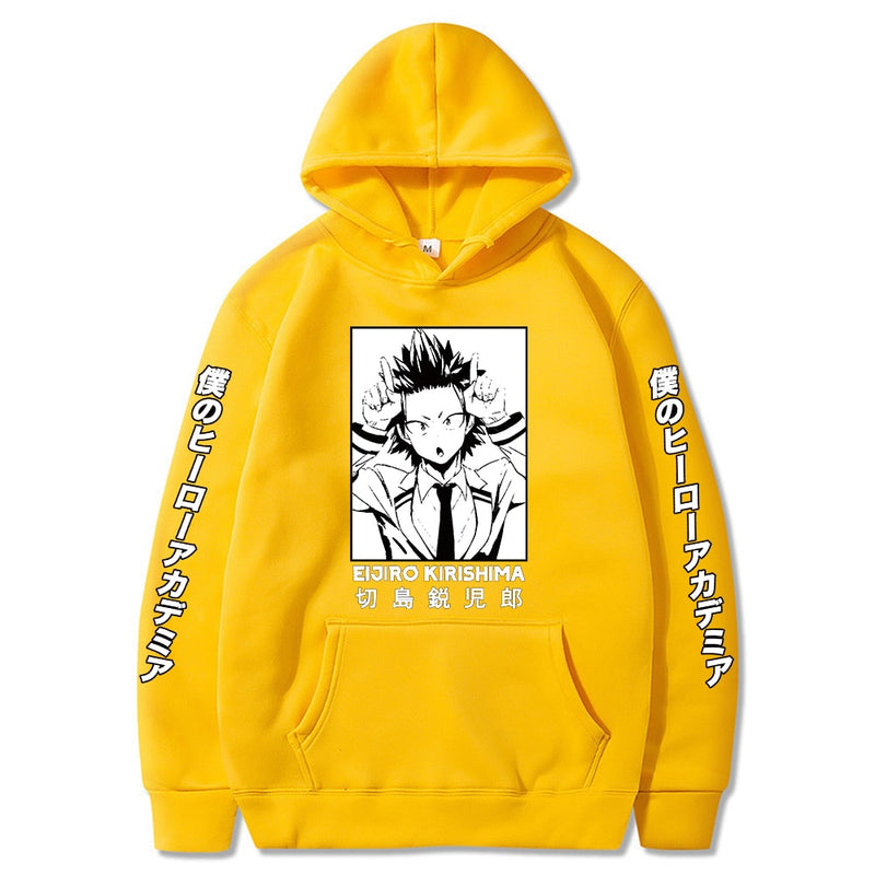 Harajuku Hoodie My Hero Academia Kirishima Eijiro Printed Men/women Hoodie Long Sleeve Sweatshirt