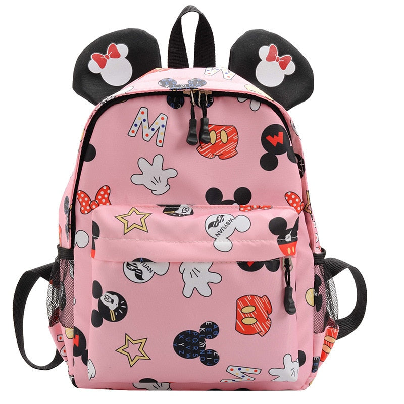 Disney Cartoon Schoolbag Mickey Children Backpacks kindergarten Schoolbag Fashion School Bags Baby Girls Boys Backpacks