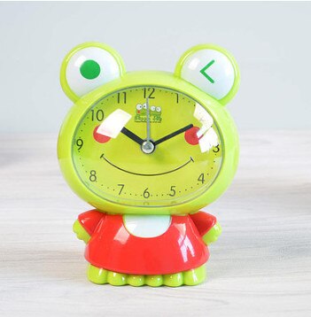 Children Alarm Clock Cartoon Bear Frog Cat Silent Clocks Watch Time Stand Cat Clocks Home Decoration Mute Electronic Desk Clock