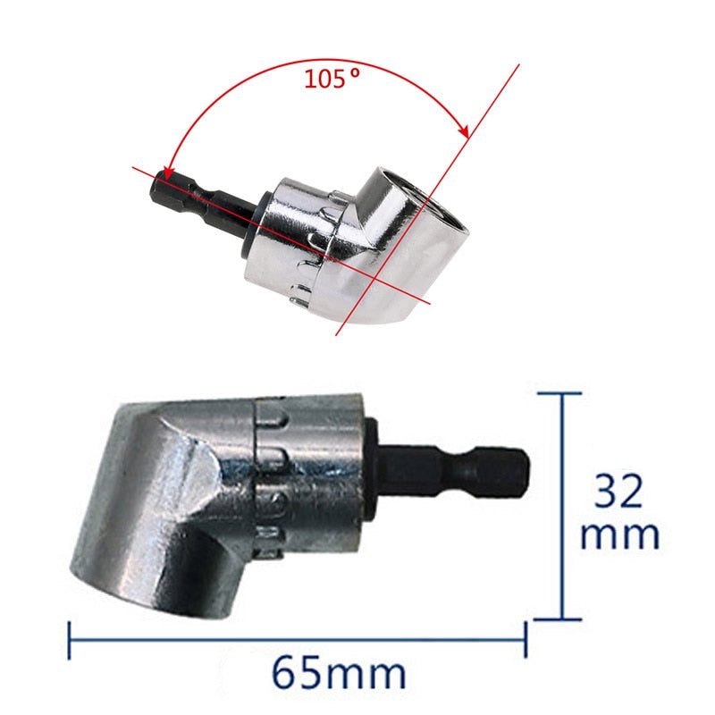 ZJCOSTOL Hex Bit 105 Degree Angle Screwdriver Socket Holder Adapter Adjustable Bits Drill Angle Screwdriver  Batch Head No a Set