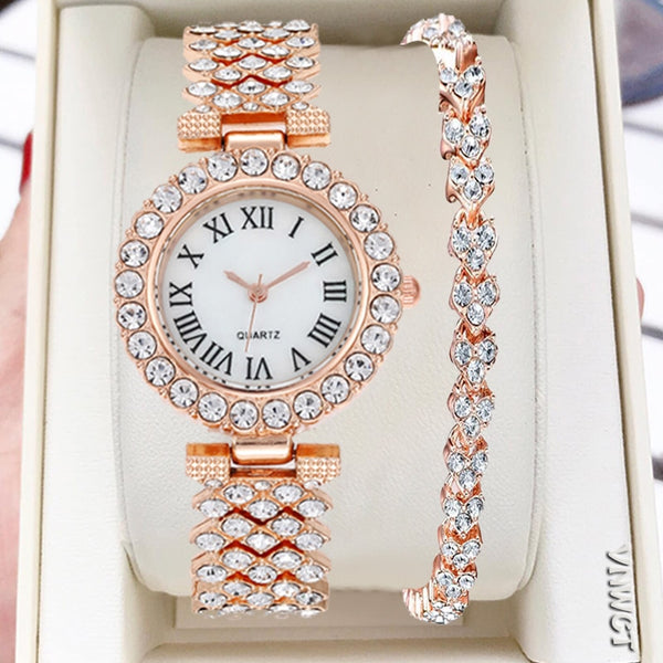 New stock! ! Women Bracelet Watches Steel belt Love Steel belt Rhinestone Quartz Wrist Watch Luxury Fashion Watch for women