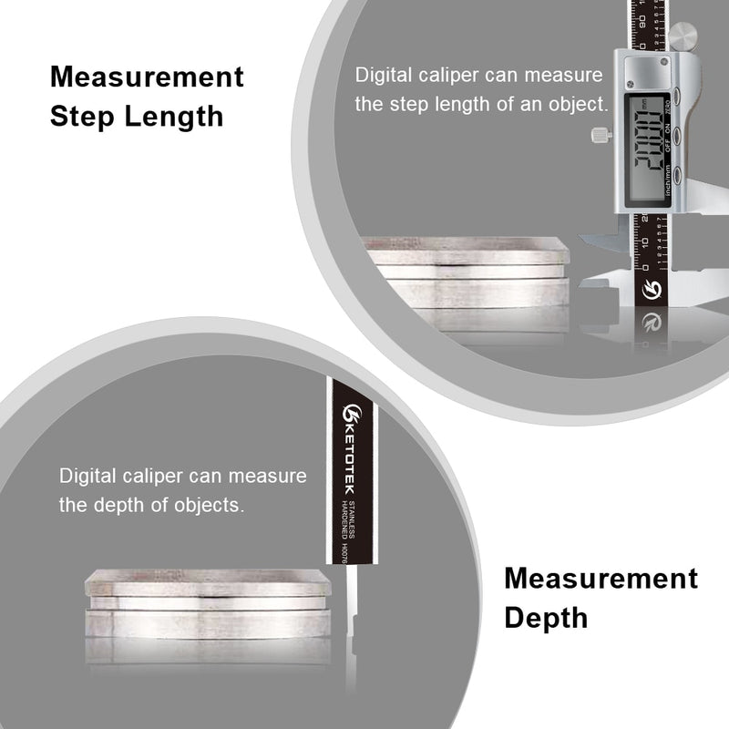 Digital Vernier Caliper 6 Inch 150mm Stainless Steel Electronic Metal Caliper Micrometer Depth Measuring Tools