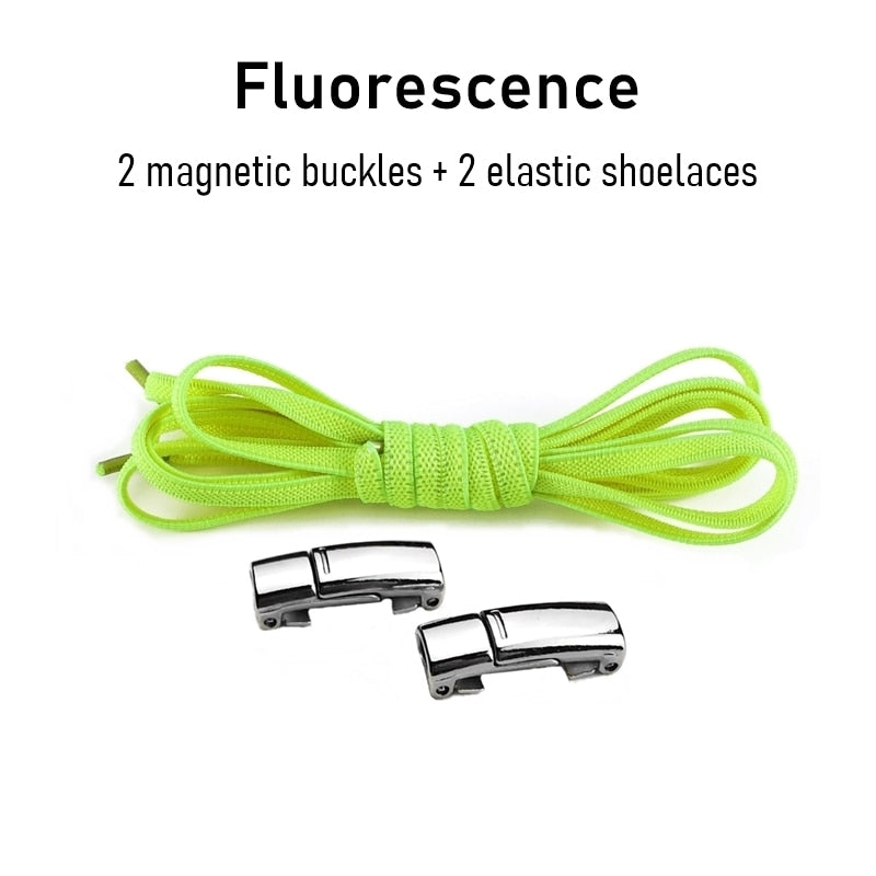 1Pair No tie Shoelaces Magnetic Elastic Shoe Laces For Kids and Adult Sneakers Shoelace 23 Color Shoestrings