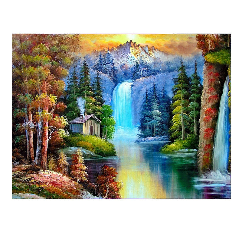 Landscape waterfall 5D diamond painting new product rhinestone embroidery diamond mosaic complete design cross stitch home decor