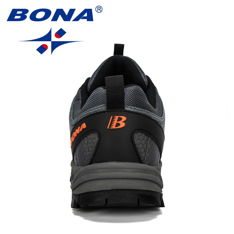 BONA New Arrival Hiking Shoes Man Mountain Climbing Shoes Outdoor Trainer Footwear Men Trekking Sport Sneakers Male Comfy