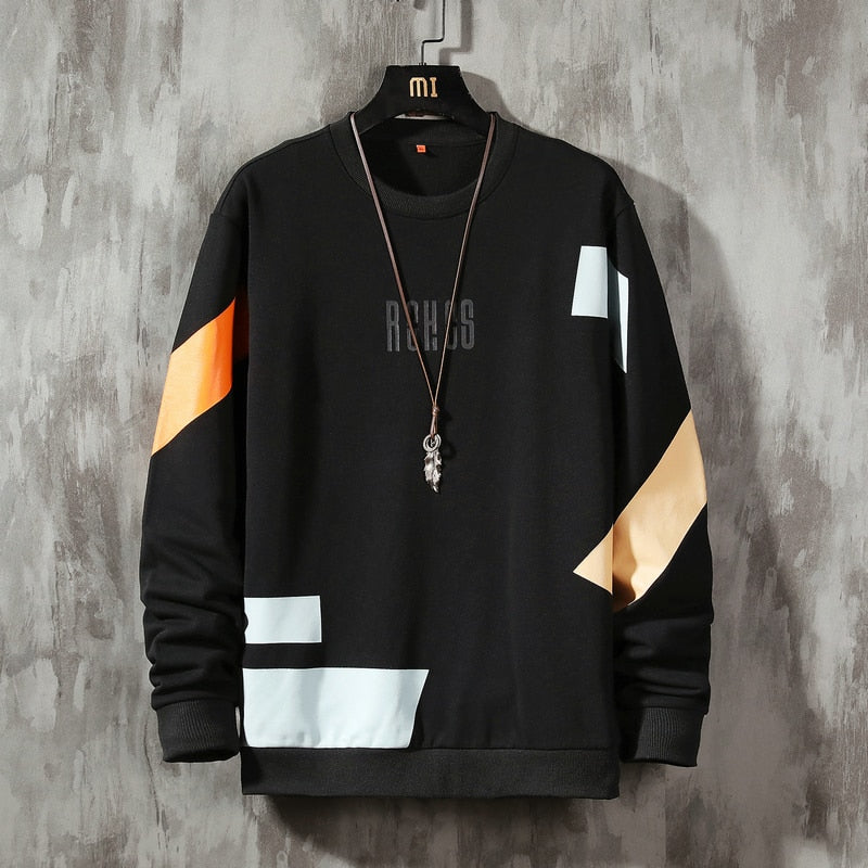 2022 Patchwork Color Sweatshirt Men&