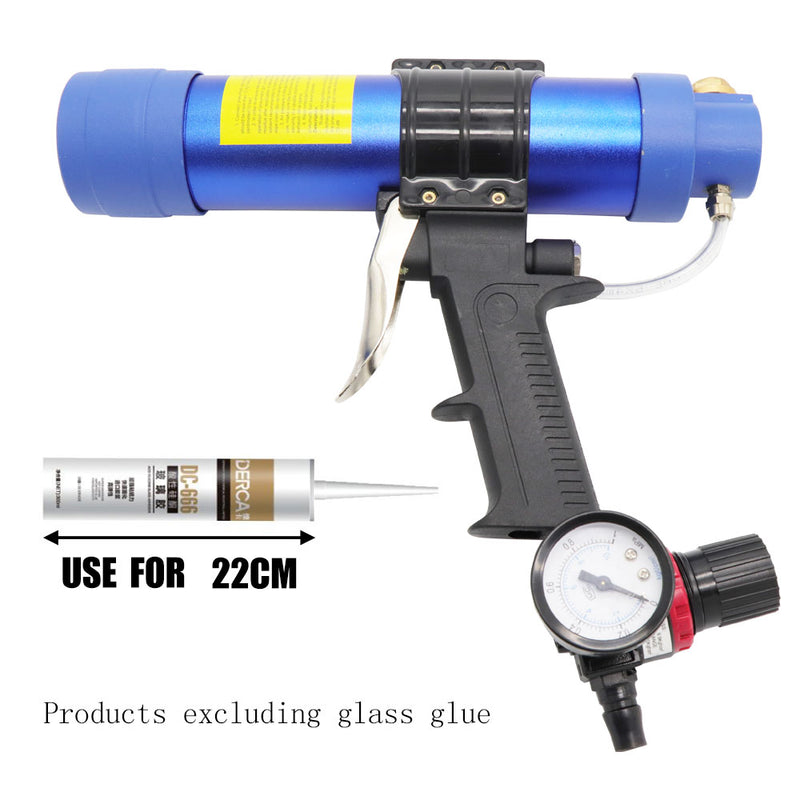 310ml Pneumatic Air Sealant Cartridge Gun Silicone Caulking Tool Caulk Nozzle Glass Rubber Grout Construction Tools