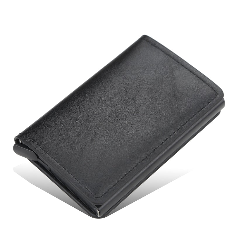 Smart Wallet For Men Rfid Aluminum Alloy Smart Wallet Pop Up Fashion Purse Credit Card Holder Men Small Mini Wallet Coin Purse