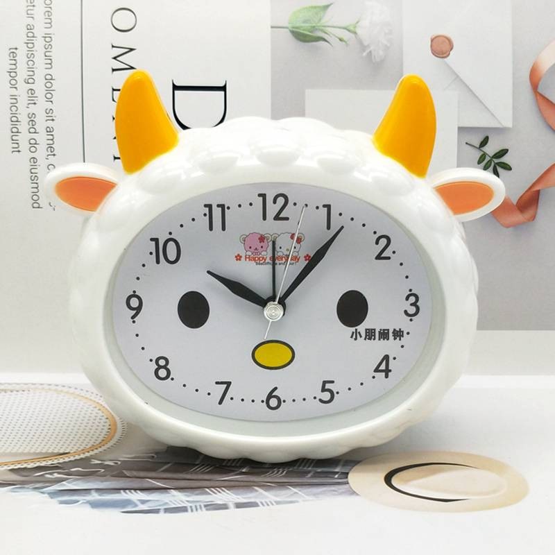 Children Alarm Clock Cartoon Bear Frog Cat Silent Clocks Watch Time Stand Cat Clocks Home Decoration Mute Electronic Desk Clock