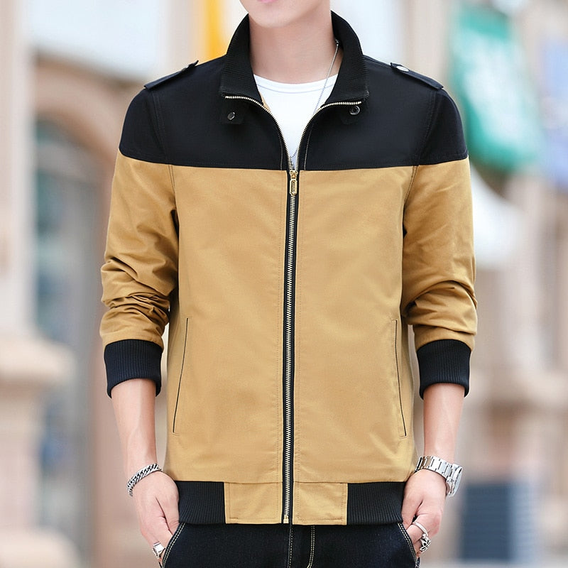 CHAIFENKO Fashion Men Bomber Jacket Casual Thin Slim Baseball Jackets Men Streetwear Hip Hop Windbreaker Zipper Jacket Coat Male