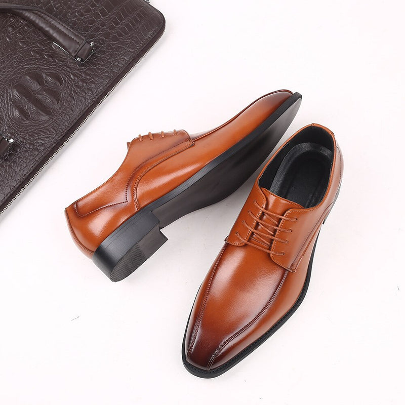 New Men'S Leather Shoes Man Dress Luxury Brand Elegant Design Business Formal Shoes Men Plus Size 11 Wedding Party rf56