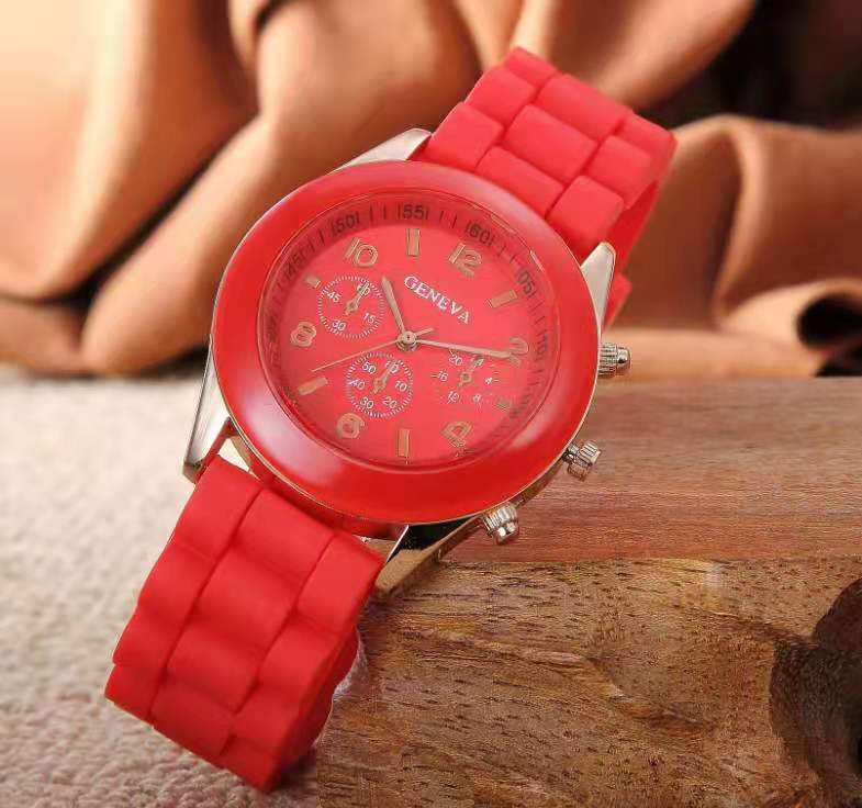 2021 New simple silicone Brand WOKAI Casual Quartz Watch Women Crystal Silicone Watches Relogio Feminino Wrist Watch Hot sale