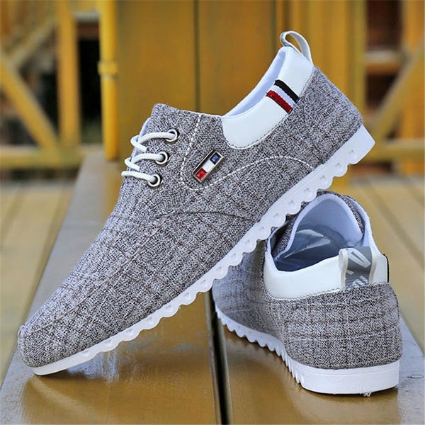 Fashion Shoes Walking Men Shoes Men Casual Shoes 2021 Spring Hot Sale Sweat-Absorbant Breathable Casual Canvas Men Driving Shoes