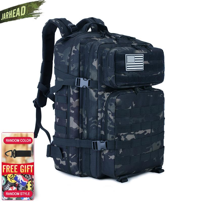 New Large Capacity Man Army Tactical Camo Backpacks Military Assault Bags Outdoor 3P EDC Molle Pack For Trekking Camping Hunting