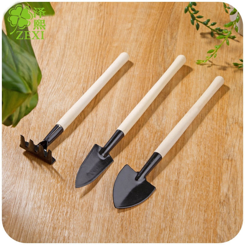 New Home Gardening Tool Set Balcony Home-grown Mini Digging Suits Three-piece Shovel Rake Garden Tools Combination Drop Shipping