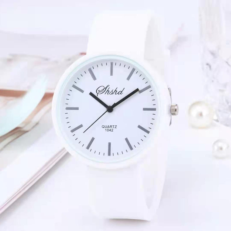 2021 New simple silicone Brand WOKAI Casual Quartz Watch Women Crystal Silicone Watches Relogio Feminino Wrist Watch Hot sale