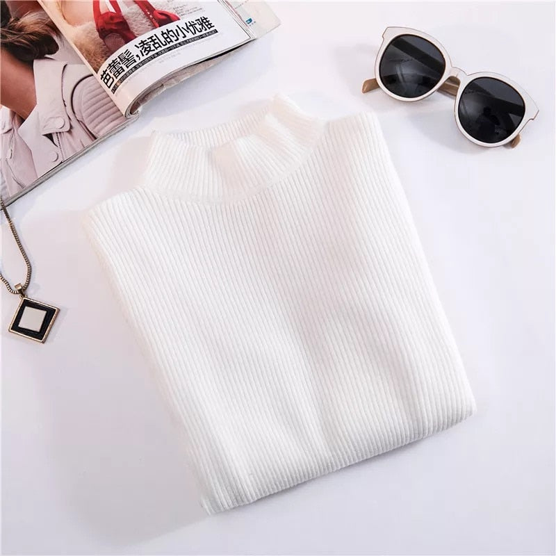 Marwin New-coming Autumn Winter Top Pull Femme Turtleneck Pullovers Sweaters Long Sleeve Slim Oversize Korean Women&