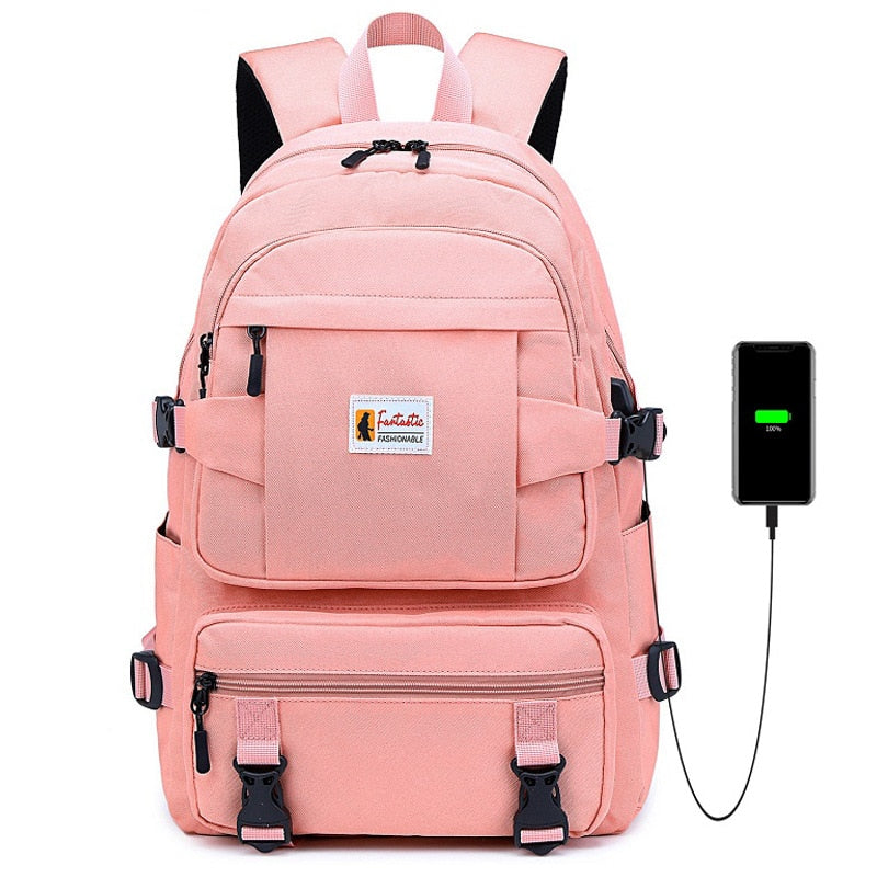 Fengdong fashion yellow backpack children school bags for girls waterproof oxford large school backpack for teenagers schoolbag