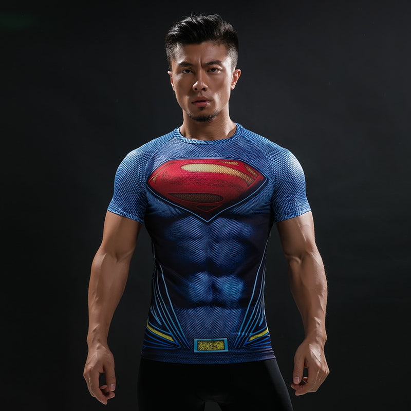 New Summer Comics Fashion T Shirt Men 3D Printed Compression Men T-Shirt Cosplay Costume Brand Short Sleeve Shirt Tops Tees